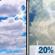 Today: Partly Sunny then Slight Chance Showers And Thunderstorms